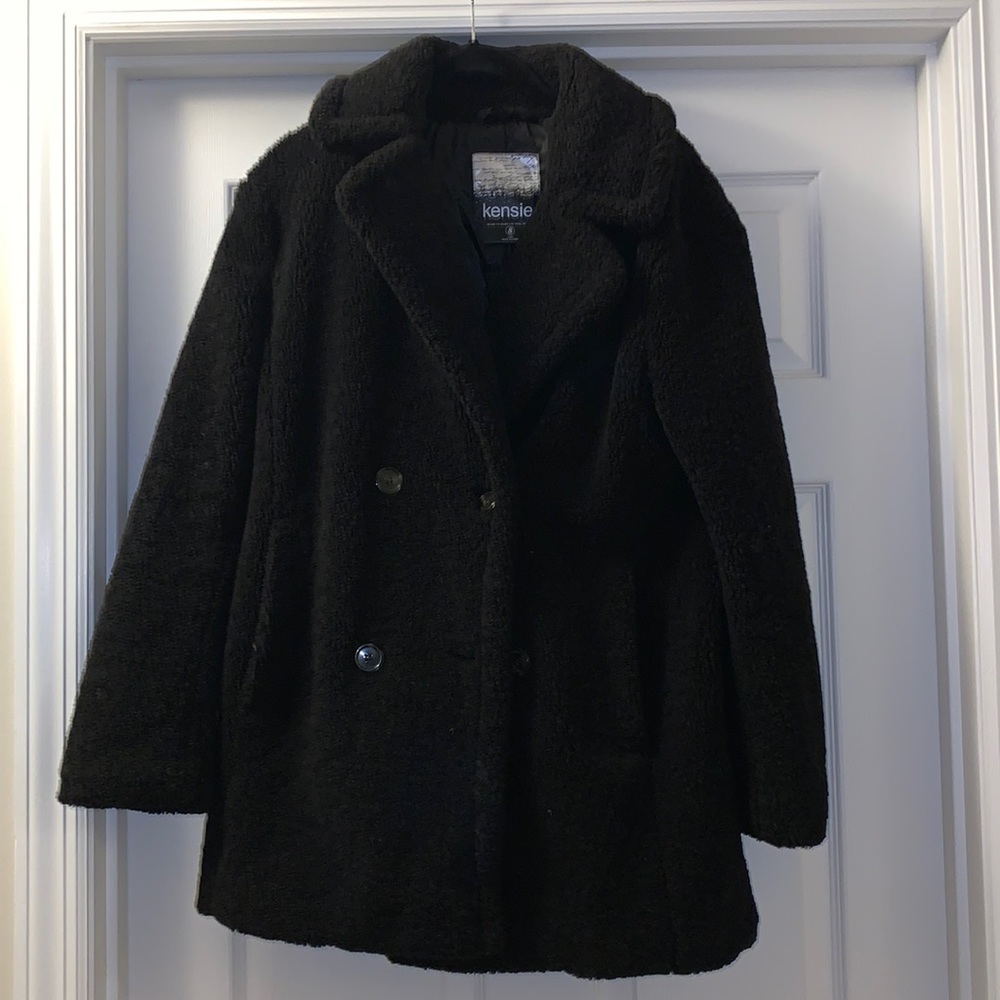 Ladies fleece pea coat